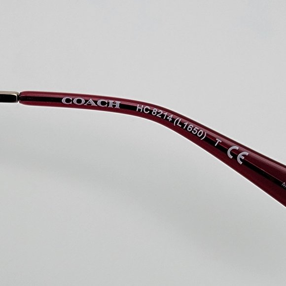 Coach HC8214 L1650 547387 Red Sand Gradient Frame Grey Lens Sunglasses w/ Case - Picture 9 of 15